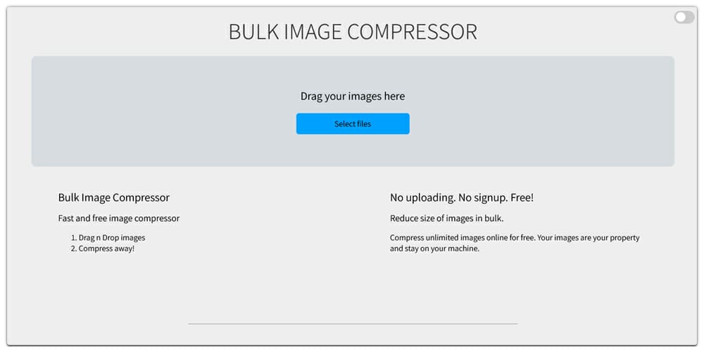Bulk Image Compressor