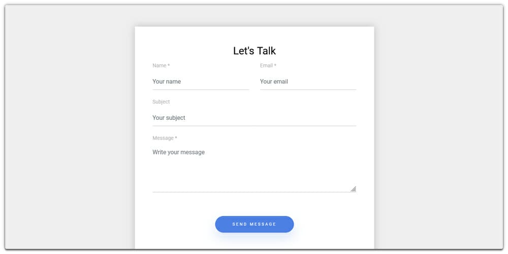 Contact Form V20