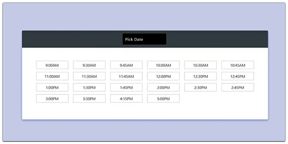 Dark Themed Date and Time Picker