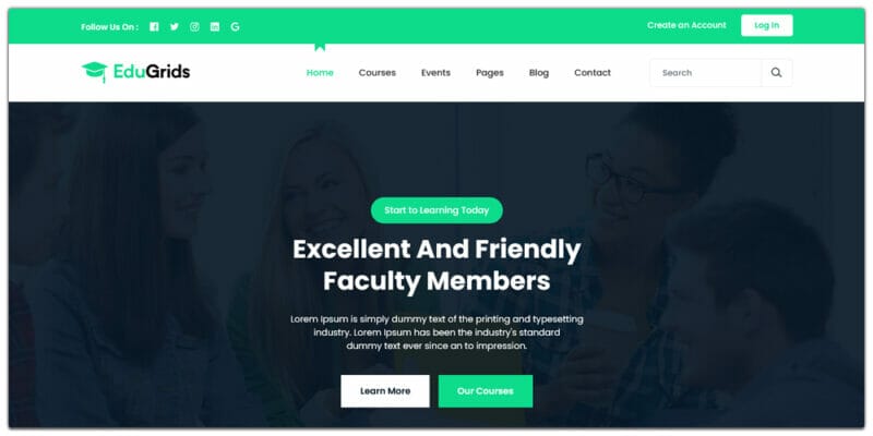 Free Education HTML Website Templates » CSS Author