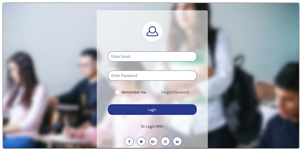 Educational Bootstrap 5 Login Form