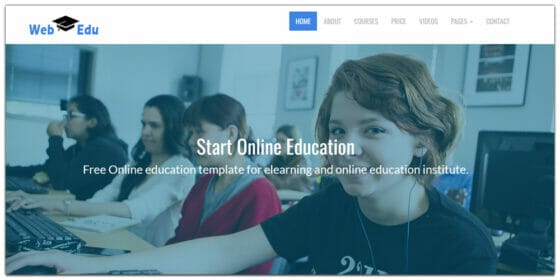 Free Education HTML Website Templates » CSS Author