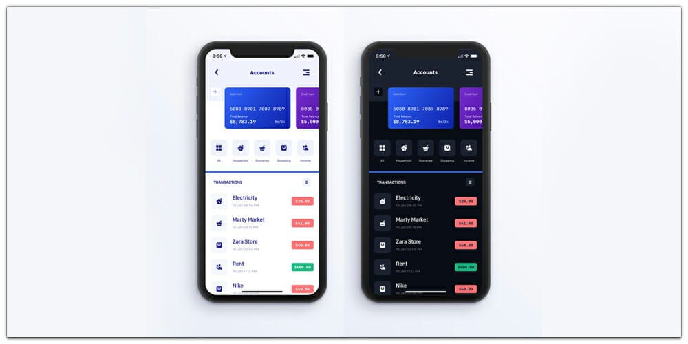 Finance App UI Design