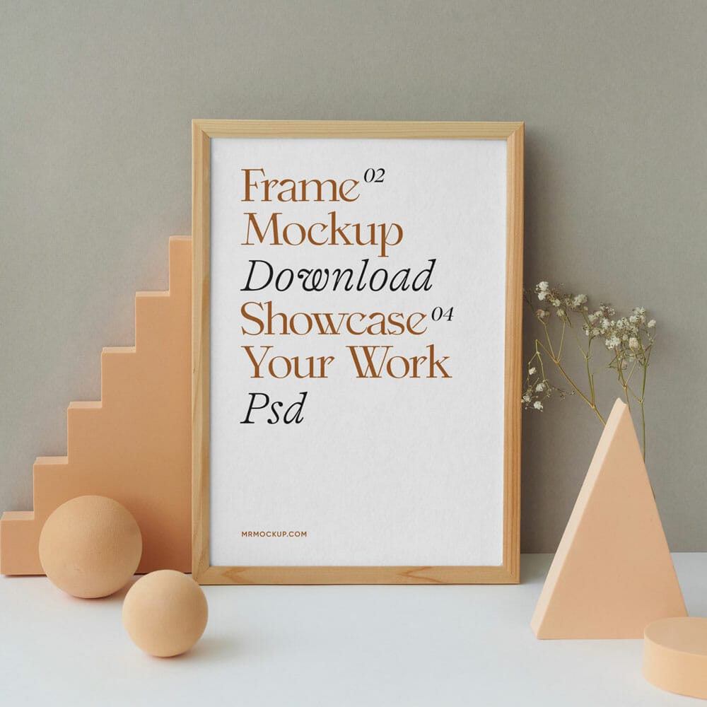 Free B2 Frame Mockups PSD