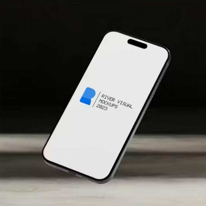 Free Beton iPhone 15 Pro Animated Mockup PSD