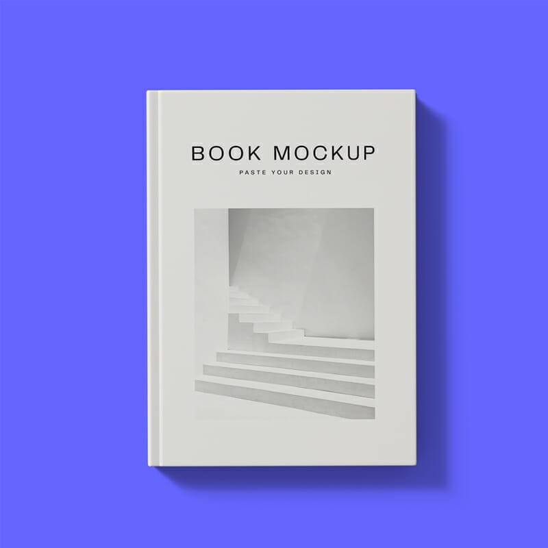 Free Book Mockup Top View PSD