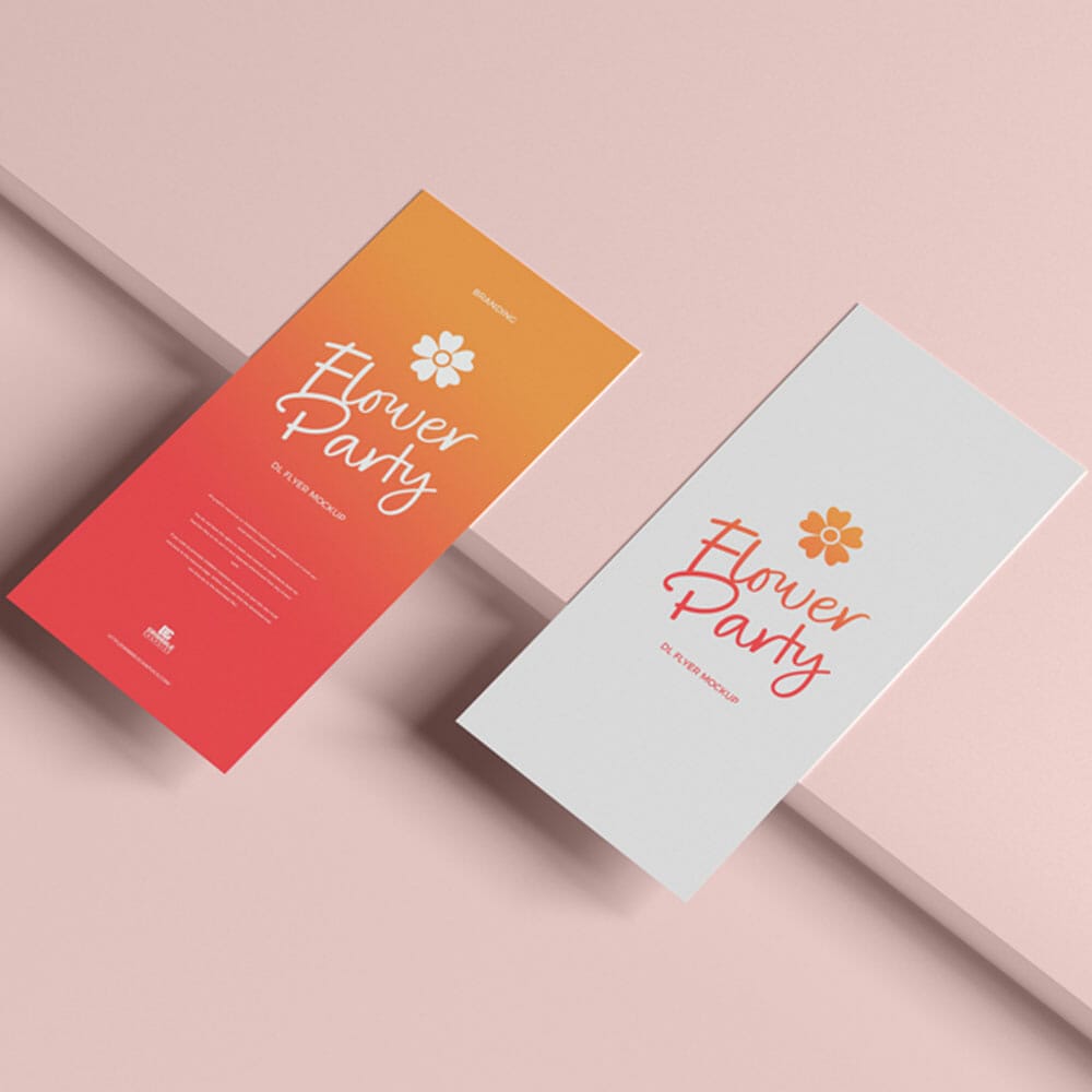 Free Branding Dl Flyer Mockup PSD