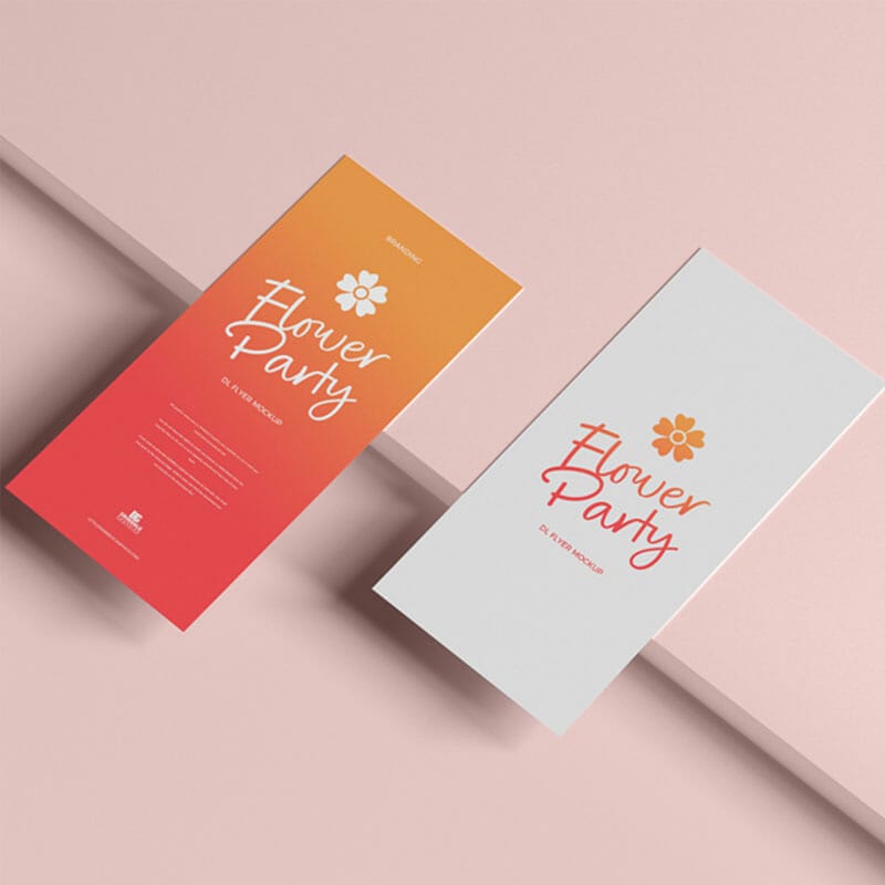 Free Branding Dl Flyer Mockup PSD