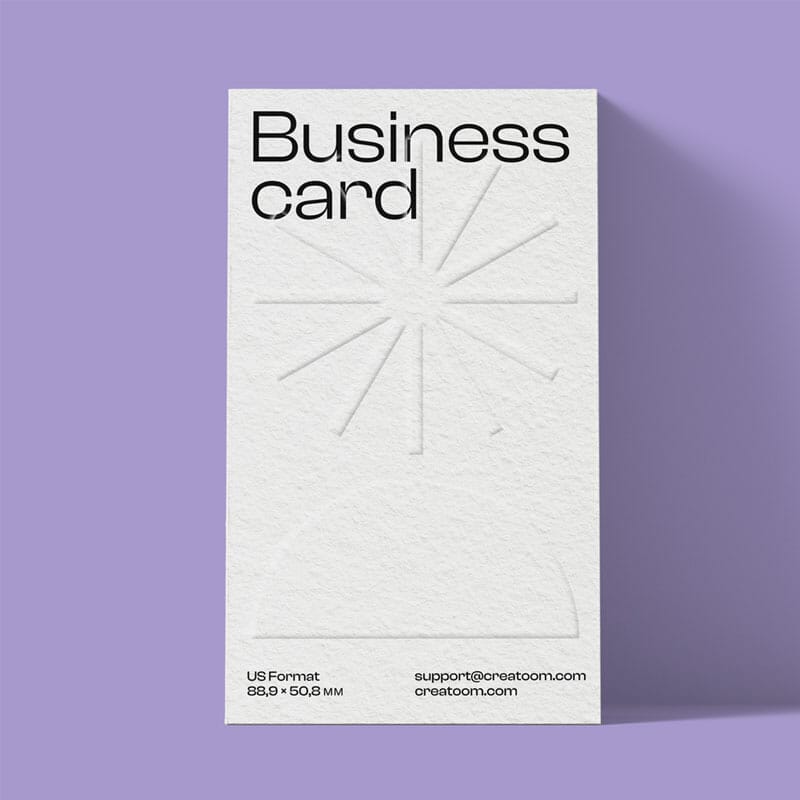 Free Business Card Mockup Front View PSD