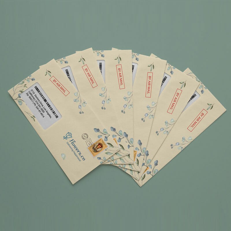 Free DL Window Envelope Mockup PSD