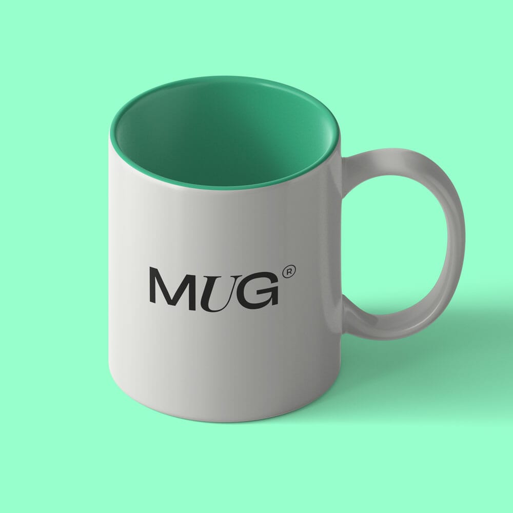 Free Isometric Mug Mockup PSD