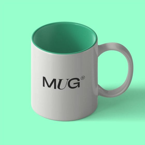 Free Isometric Mug Mockup PSD