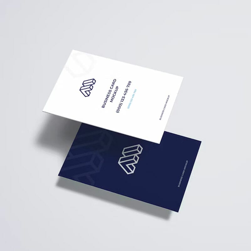 Free Lifted Business Cards Mockup PSD » CSS Author