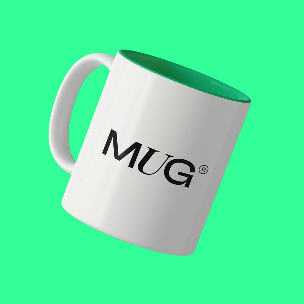 Free Mug Mockup Front View PSD