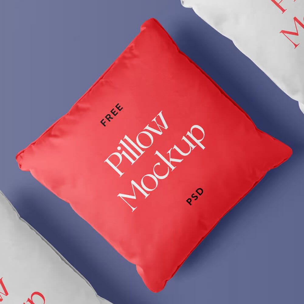 Free Pillow PSD Mockup