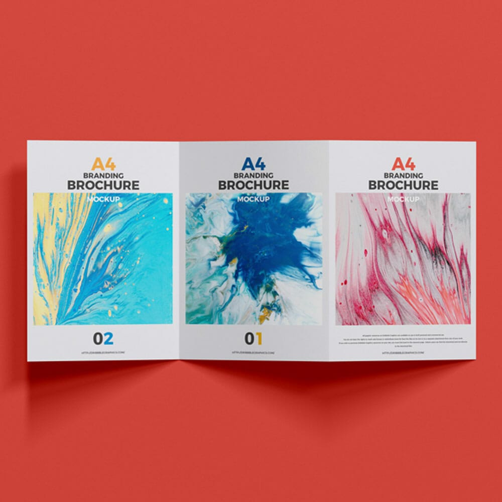 Free Premium Branding A4 Brochure Mockup PSD