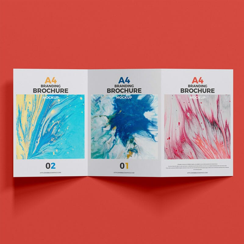 Free Premium Branding A4 Brochure Mockup PSD