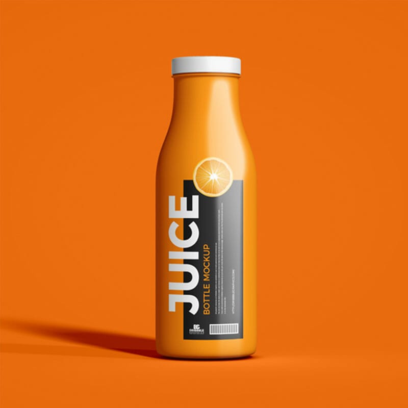 Free Premium Juice Bottle Mockup PSD » CSS Author