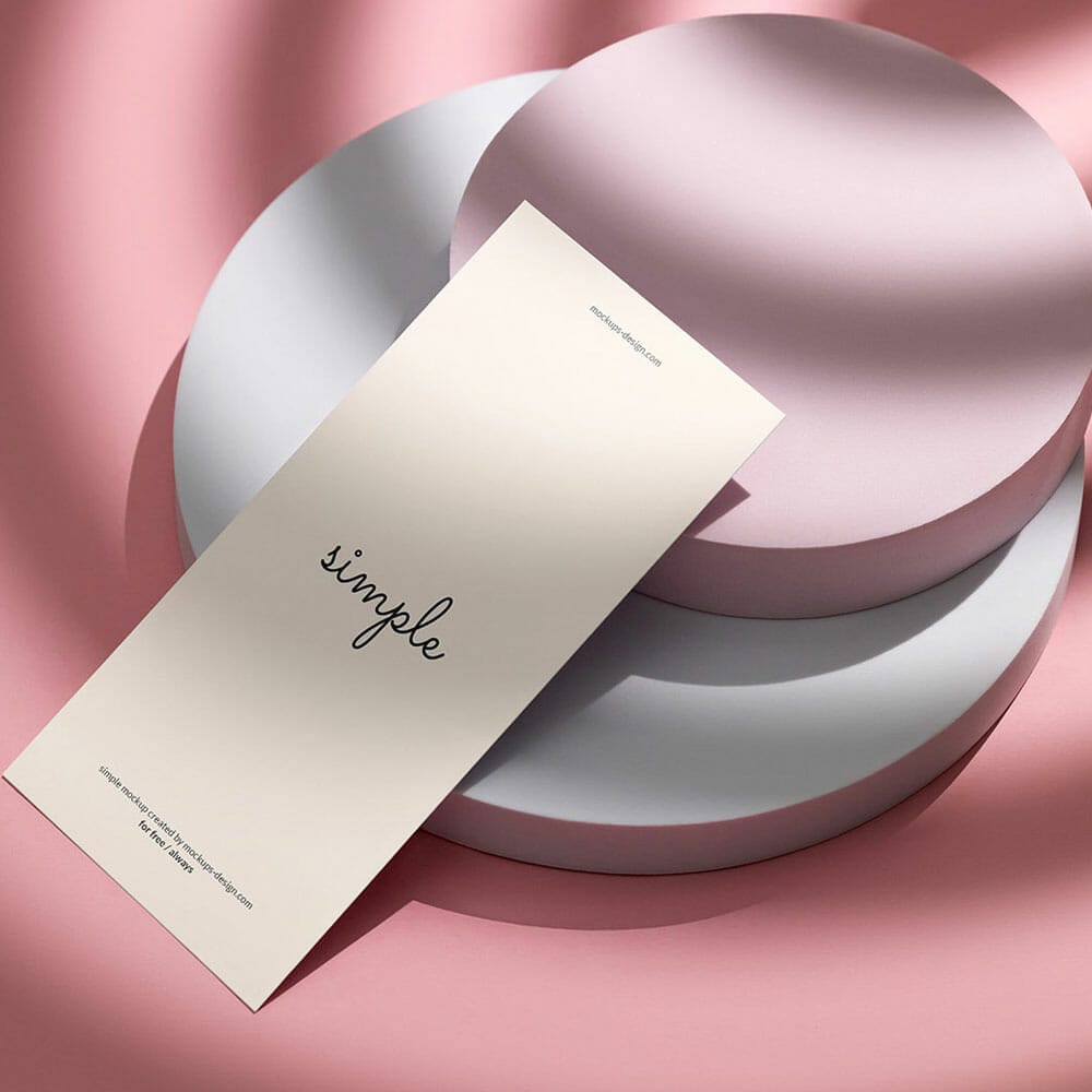 Free Vibrant DL Flyer Mockup PSD