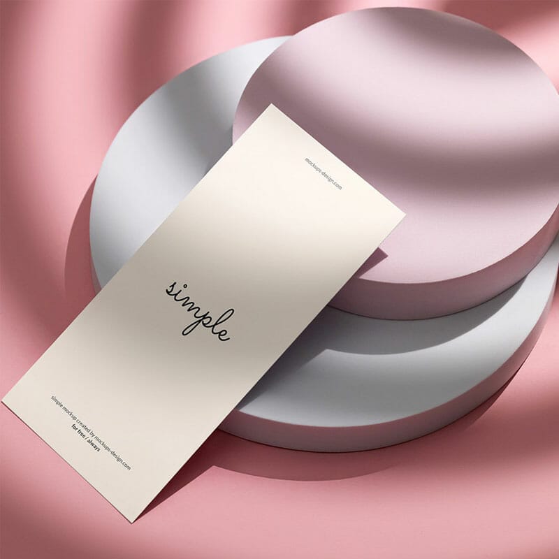 Free Vibrant DL Flyer Mockup PSD