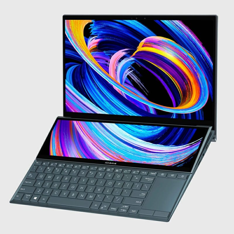 Free Zenbook Duo 14 Mockup PSD