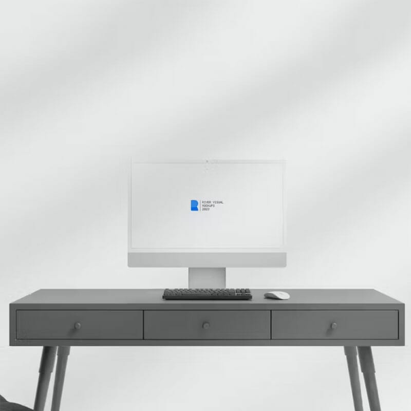 Free iMac Animated Mockup PSD