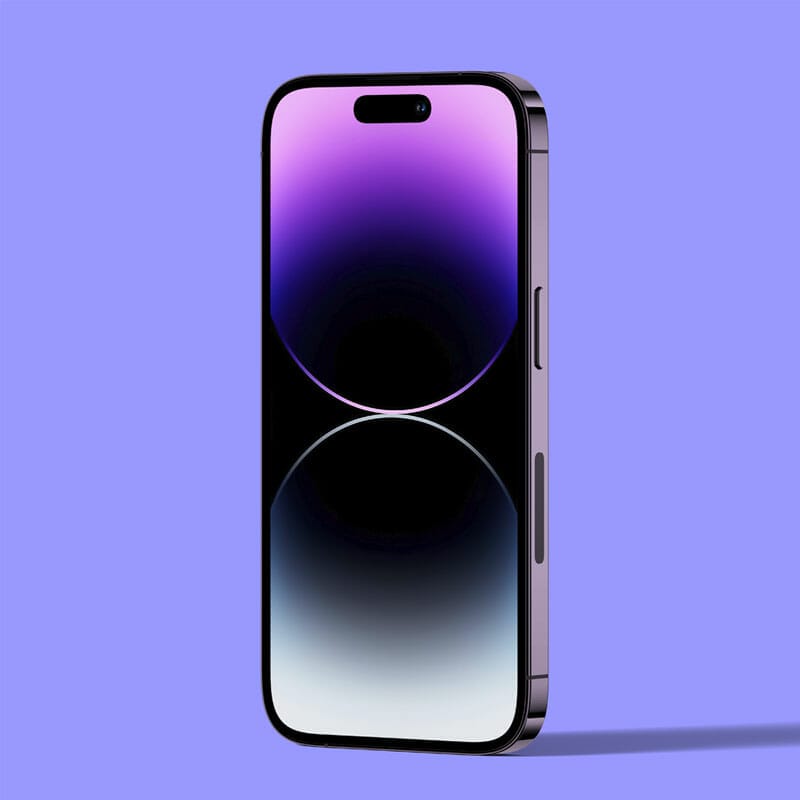 Free iPhone 14 Pro Mockup Front View PSD