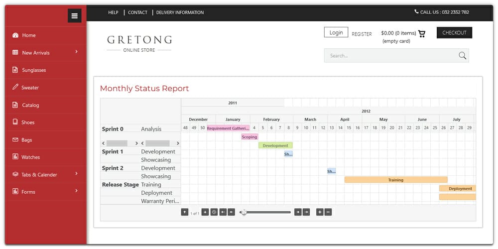 Gretong E commerce Bootstrap Admin Panel