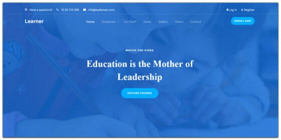 Free Education HTML Website Templates » CSS Author