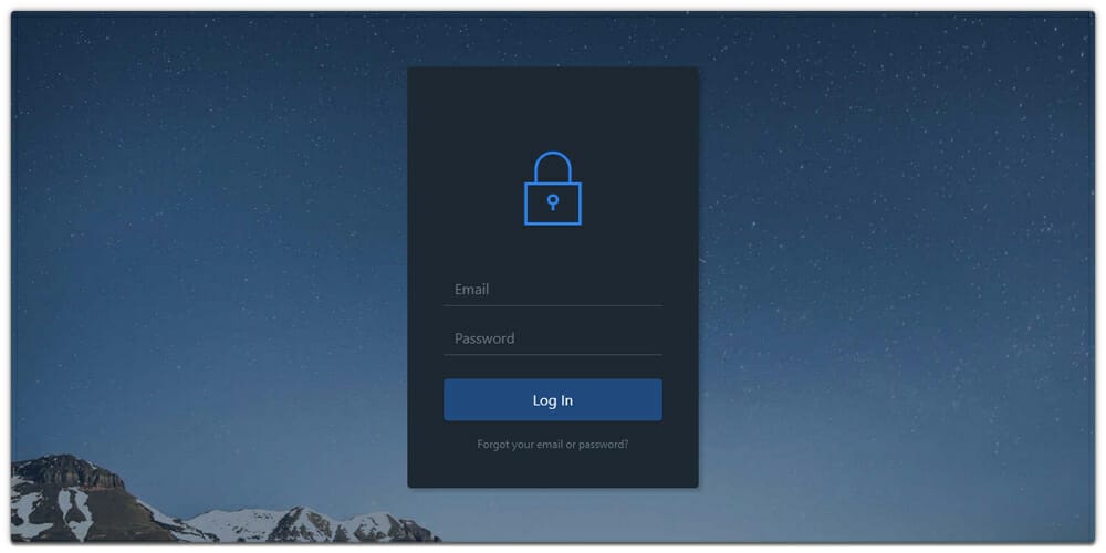 Login Form Dark