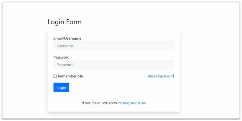 Free Bootstrap Form Templates