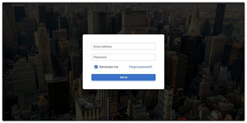 Login Page Template