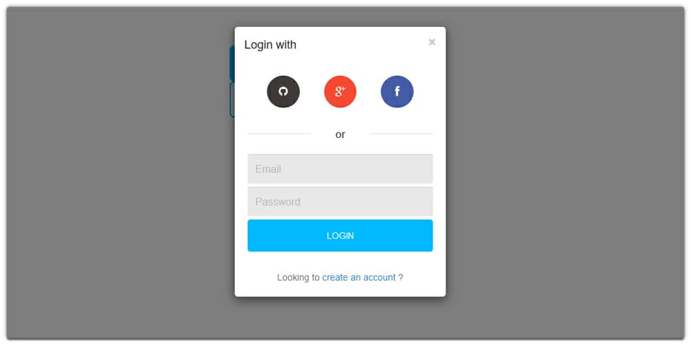 Login and Register Modal