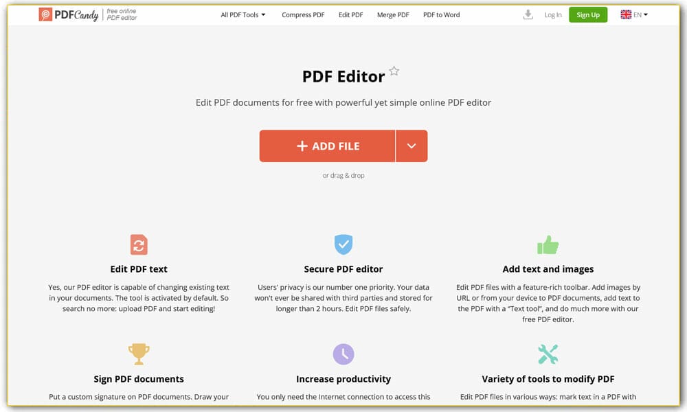 PDF Candy PDF Editor