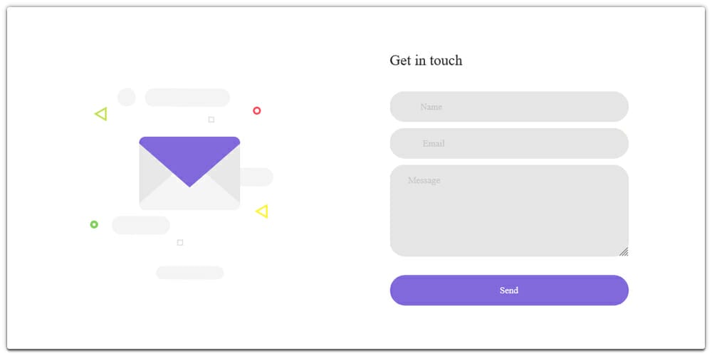 Responsive Bootstrap 5 Contact us Form
