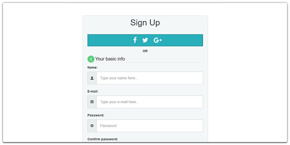 Free Bootstrap Form Templates