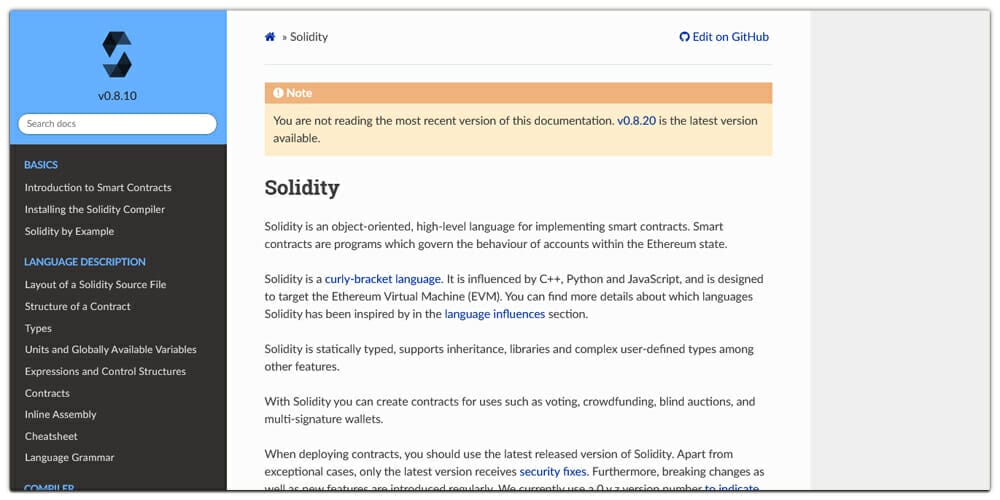 Solidity Docs