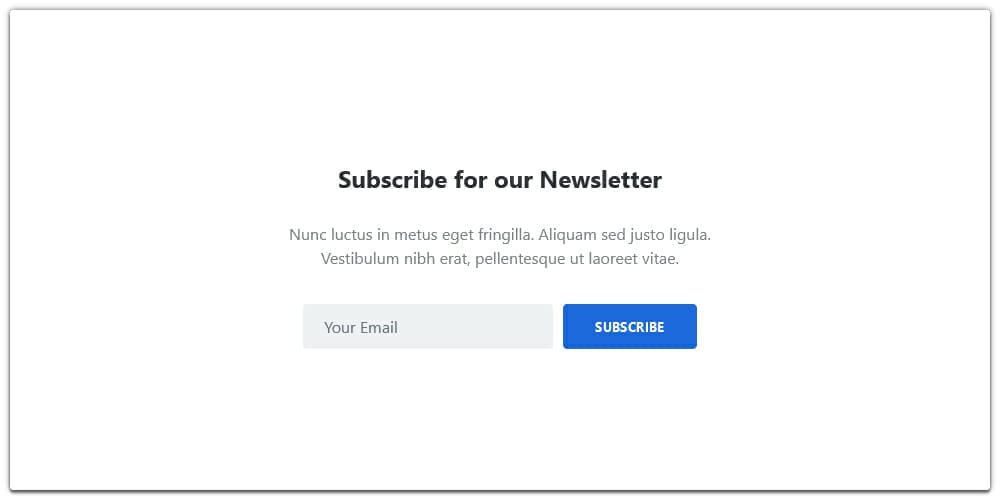 Subscription Form