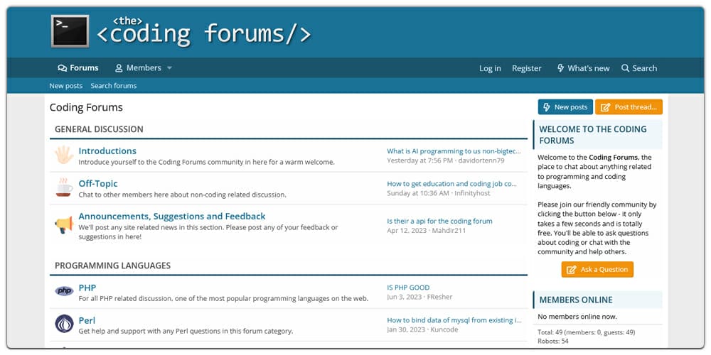 The Coding Forums