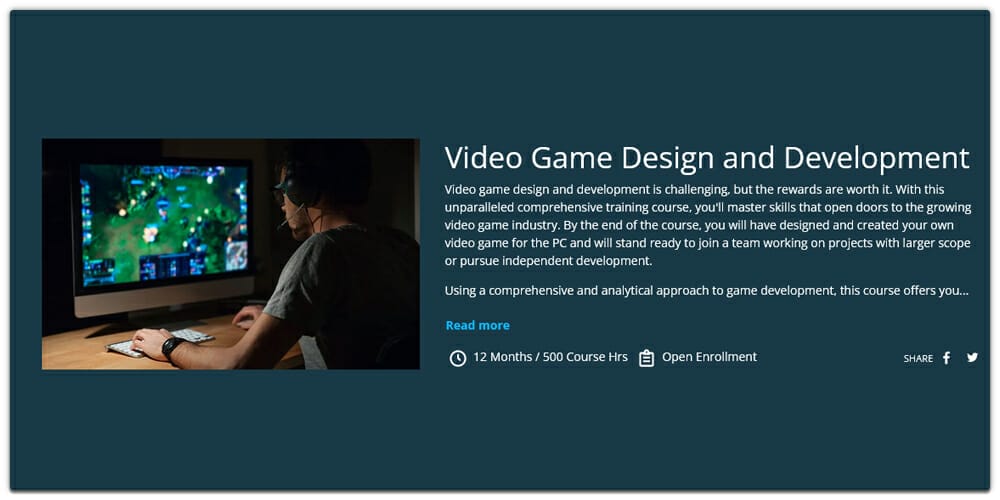 Video Game Design and Development