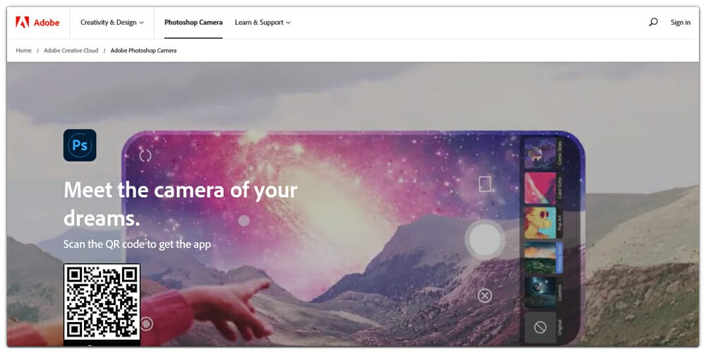 Adobe Photoshop Camera