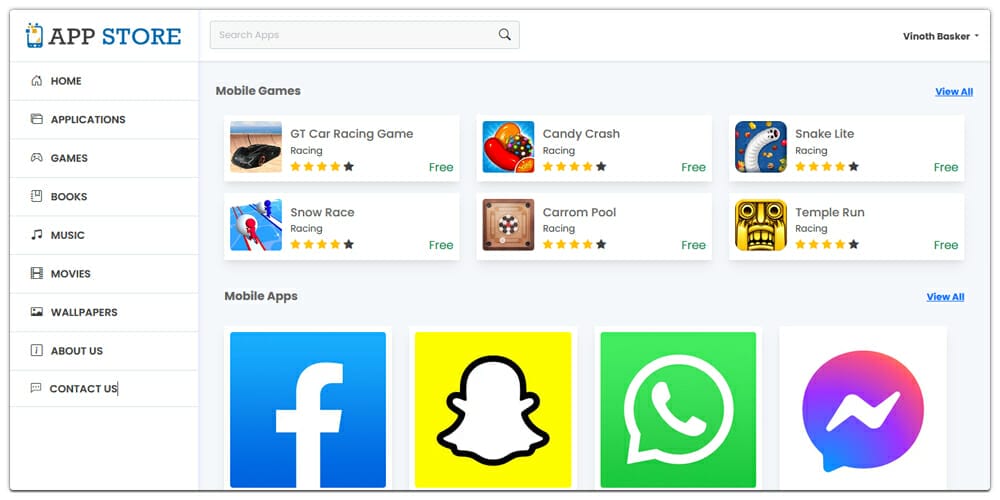 App Store Web Template