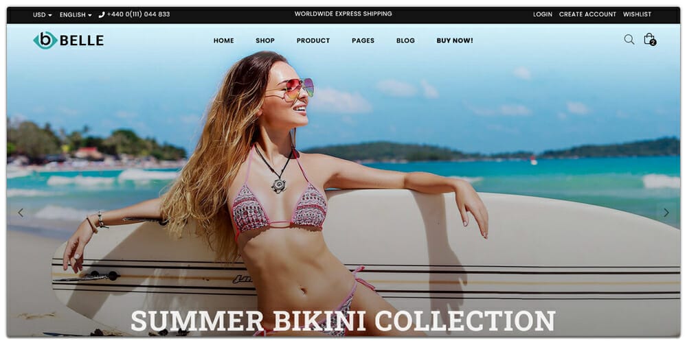 Belle Bootstrap 4 HTML Template