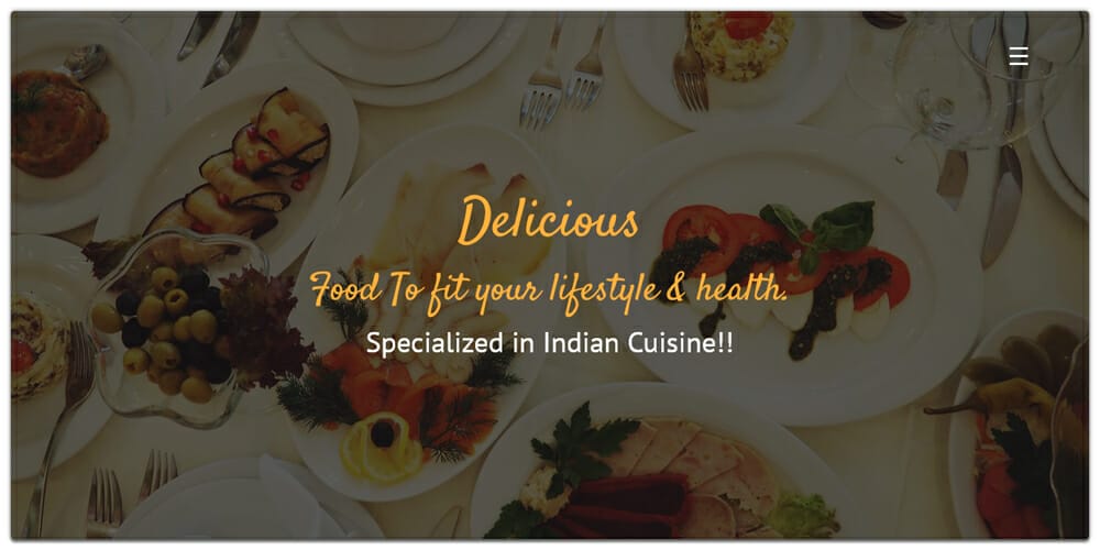 Delicious Bootstrap Template