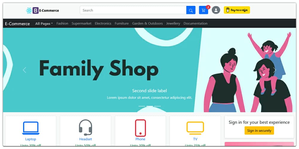 E Commerce Template