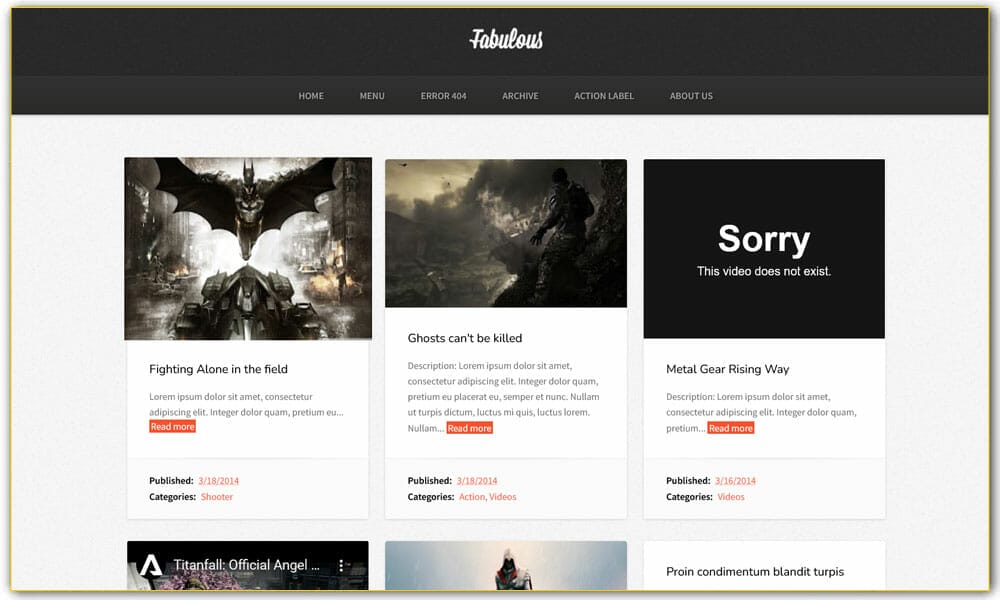 Fabulous Responsive Blogger Template