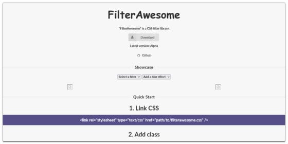 CSS Filter Generators & Libraries » CSS Author