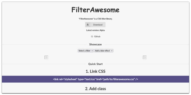 CSS Filter Generators & Libraries » CSS Author