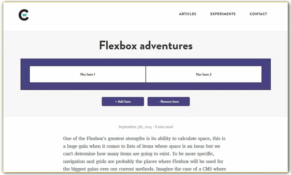 Flexbox adventures