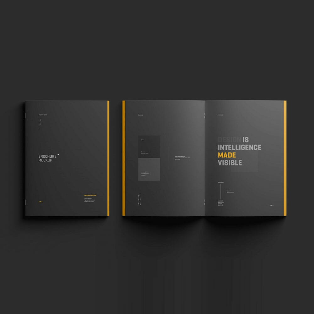 Free A4 Magazine | Brochure Mockup Set